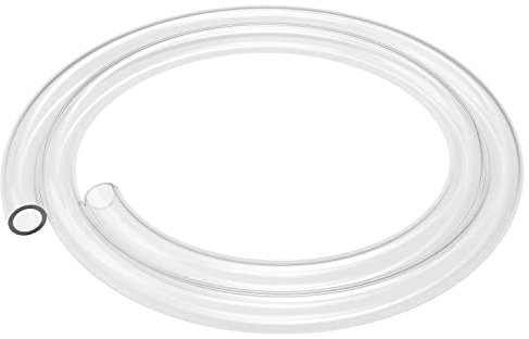 Labasics Tube en Silicone, Tube Silicone Pur de Qualité Alimentaire Haute Température Tube en Silicone Flexible Naturel 7/16 Pouces (12 mm) OD 5/16 Pouces (8 mm) ID, Très Élastique et Résistant, 1 m