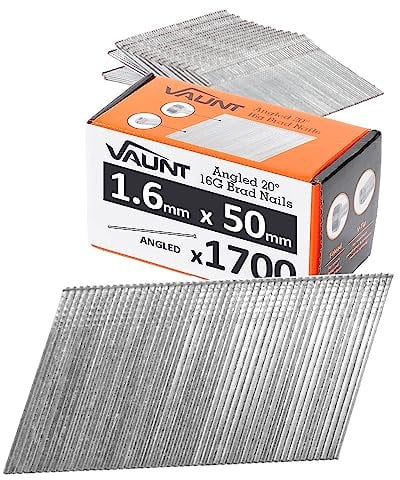 Vaunt 50mm 16g 20° Angled Brad Nails - Pack of 1700