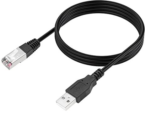 YACSEJAO 2M/6.6 FT USB to RJ50 Control Cable for APC USB Type A AM to RJ50 10P10C Data Scanner Cable