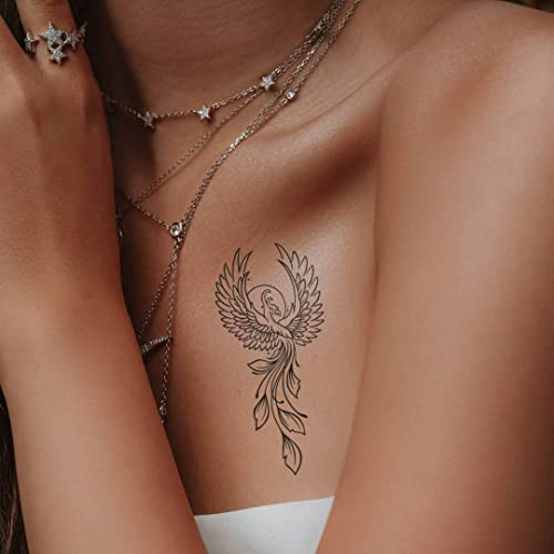 MyJagua Tattoo • Phoenix | 1-2 Wochen Tattoo | Auf Pflanzenbasis | Hautverträglich | Wasserfest | Neue Tattoo Technologie | Kein Klebe Tattoo