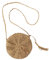 KVBUCC 1pc Round Straw Bag, Bohemian Shoulder Bag, Messenger Braided Bag, Simple Beach Bag, Handbag with Tassel, Suitable for Travel Vacation (Light Brown)