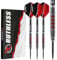 RUTHLESS Red Falcon Professionelles Dart-Set mit Wolfram-Stahlspitze, 22 g und 24 g, mit Flights und Schäften (22 g)