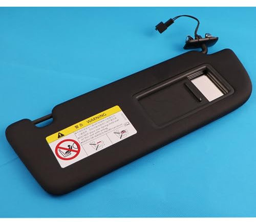Black Front Sun Visor Panel with Makeup Mirror 8K0857551 4K0857552(Right) Für Audi A6 C8 Q8 2019+