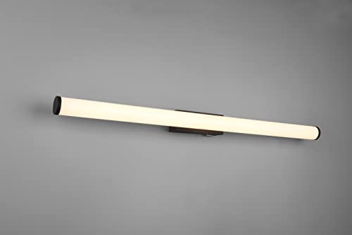 lightling LED Wandleuchte Badleuchte Spiegelleuchte Leo, Schutzklasse IP44, in schwarz matt metall, 80.4 x 5.5 x 8.5 cm