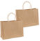 2 Stück Jutesäckchen Tragetasche, Geschenksäckchen zu Weihnachten ,Personalisiert Jutetasche Geschenktüten ideal für Einkäufe, Lunchbox und als Geschenktasche kreativ zu gestalten (30*24*14)