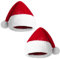 2 Pcs Weihnachtsmütze Plüsch, Xmas Nikolausmütze Erwachsene Kinder, Doppellagen, Unisex Weihnachtsmann Kostüm, Santa Mütze Rot, Nikolaus Weihnachten Mütze für Weihnachtsfeier Herren Damen (Set B, S)