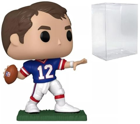 POP Football Legends: Bills Jim Kelly Funko Vinyl-Figur (inklusive kompatibler Box-Schutzhülle), mehrfarbig, 9,5 cm