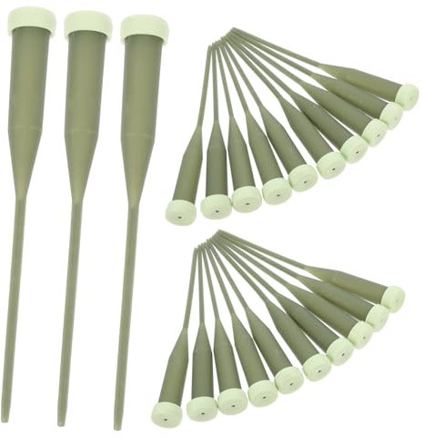 NUOBESTY 50 Pezzi Tubo per Piantare Tubi per Acqua Floreale con Tappi in Silicone Kit Tubi Floreali Tubi dell'Acqua del Gambo Tubi dell'Acqua Estensibili Portafiori per Tomba Plastica Green