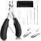 Toenail Nail Clippers Kits for Thick & Ingrown Thick & Ingrown, 8 in 1 Stainless Steel Clippers ofessional Toenail Clippers Set Toenail Cutters for Elderly, Women, Men