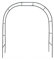 Arche de jardin en bois avec porte Gris 116 x 40 x 204 cm Idéal pour plantes grimpantes et roses