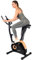 Christopeit Sport Heimtrainer HT 2.1 - Magnet-Bremssystem, verstellbarer Sattel, Pulsmessung, LCD, Schwarz, Holzdetails