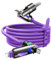 LISEN 240W USB C Cable, 4 in 1 Charging Cable (6.6FT) with Light, USB A/C to C/L Multi Charging Cable for iPhone 16 15 14 Pro Max/MacBook/iPad Pro/SamSungS24,Purple