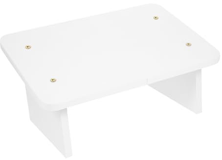 Lurrose Poggiapiedi Multifunzionale Per Ufficio Sgabello Sottile Per Comfort e Dei Piedi Design Ergonomico Per Scrivania e Bagno Colore Bianco