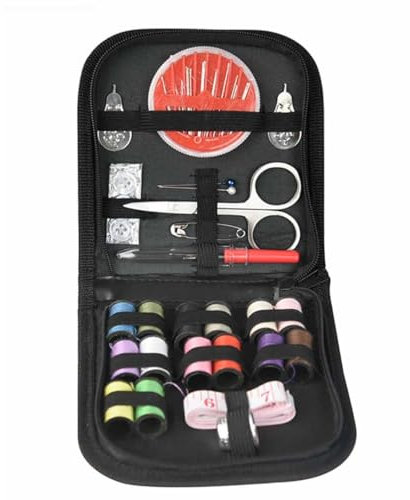 IKOPFLN Nähkästchen Nähset Reise mit Nähzubehör set, Nähzeug Geschenke, Mini Nähset für Hause Reise Camping Notfall gefüllt mit Faden Nähnadeln Schere Fingerhut Maßband