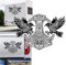 Thors Hammer Odin Krähen Krähe Wikinger Nordisch Raben Aufkleber JDM Sticker Autoaufkleber Größe/Farbe WÄHLBAR