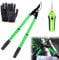 Hojalis Telescopic Bypass Loppers, 43-60cm Tree Lopper with Pruning Shear and Gloves, Heavy Duty Branch Cutters, Tree Cutter, Extendable Garden Loppers for Cutting Shrubs and Branches(3-Piece)