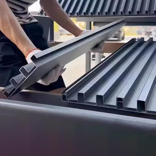 Aluminium-Dachplatten 0,8–2 m, wasserdichte Wellbleche für Carports, Ställe und Schuppen, verdickte Dachabdeckung, wetterfeste Dachziegel