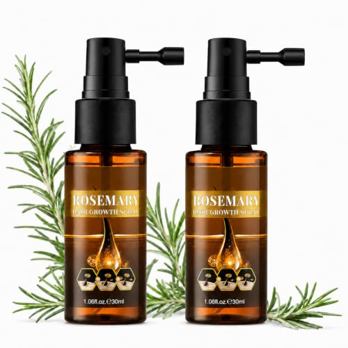 60ml Sérum de Croissance Capillaire,Serum Cheveux,Spray à Huile Essentielle De Romarin,Booster de croissance des cheveux pour renforcer les racines des cheveuxs et pour une chevelure complète