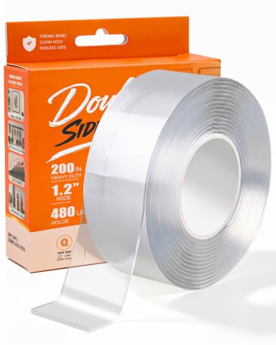 CRNOTL Double Sided Nano Tape 3mm*5m Strong Mounting Tape | Extra Strong Removable Adhesive Tape for Walls, Posters, Pictures, Hanging Decorations, Home, Office, and DIY Projects