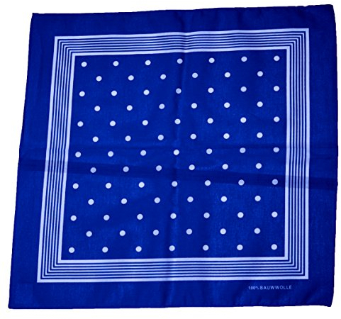 Fischerkleidung GmbH Nickitücher mit weißen Punkten Color blau