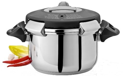 Artame ART38304 – Autocuiseur Vapeur, Appareil de Cuisson à Pression Ovni Tous Feux Dont Induction - INOX – Ø24cm, 4l