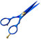Haarschere blau Haarschneideschere Friseurschere Schere 5,5 H-81