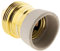 Zenitech - Douille E27 en Laiton avec Collerette en Porcelaine - Bornes à Vis - Normes CE - Idéale pour Lampes et Lustres - Design Élégant et Durable - Doré