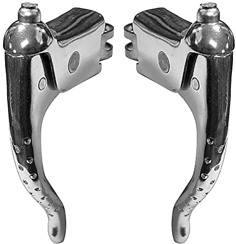 Cyclingcolors Unisex-Adult Levier Aluminium PERFORE Bremshebel, Chrom, 22mm