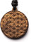 treeforce Collier en bois fleur de vie, collier, porte-clés ou pendentif de voiture 3 en 1, bijoux DIY, fait à la main, durable et végétalien