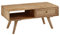FineBuy Couchtisch 90x40x45 cm Mango Massivholz/Rattan Wohnzimmertisch Rechteckig, Holztisch mit Stauraum, Sofatisch mit Schublade, Tisch Wohnzimmer Massiv Rohrgeflecht