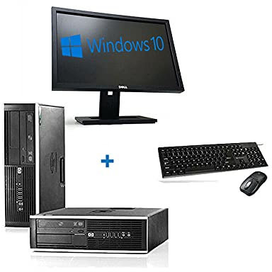 Amazon Renewed Poste PC WI-FI informatique ordinateur et moniteur de travail intelligent Kit clavier et souris offerts Windows 10 pro (reconditionné)