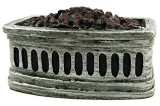 Melody Jane Dolls House Fire Grate Basket with Glowing Coals Resin Fireplace Accessory