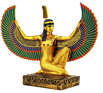 Ägyptische Göttin Maat Statue mit offenen Flügeln