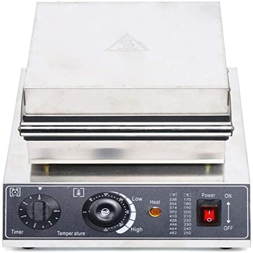 Gaufrier Professionnel Multifonction 1500W 220V Crêpière électrique Pour Gaufres Temps Contrôlable Thermostat Automatique 50~300℃ Avec Panneau Antiadhésif Pour Maison et Commercial