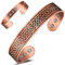 Cigmag 9X Lymphatic Drainage Copper Bracelet for men Ultra Strength Magnet Mens Copper Bracelet Adjustable with Present Box (Axe Pattern)
