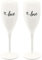 Sektglas 2er-Set mit Druck CHEERS No. 1 LOVE EDITION Stielgläser aus Kunststoff Koziol