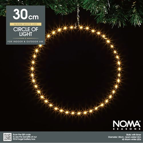 Noma Lichtkreis, 45 warmweiße LEDs, 30 cm (1 Stück)