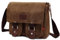 FOLOVEYA Vintage Bolsa de Mensajero Hombre Bolso Bandolera para 12.9 Pulgadas Tableta Negocios Maletin Lona Satchel Bolso Crossbody para Trabajo Oficina Viaje Escuela Café