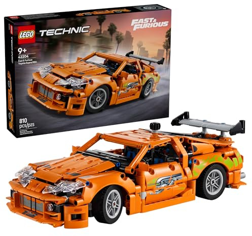 LEGO Technic Fast and Furious Toyota Supra MK4 Building Kit- Toy Car for Kids, Boys, and Girls, Ages 9+ - Creative Gift for Fast and Furious Car Fans - Realistic Engineering Details - 42204