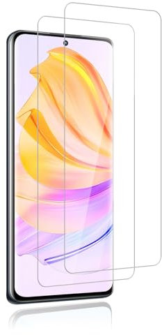 Agedate 2 protectores de pantalla para Honor 90 5G, cristal protector, dureza 9H, resistente a los arañazos y huellas dactilares, protector de pantalla para Honor 90 5G, protector de pantalla HD sin