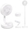 Clyfanesy 39 inch Portable Oscillating Standing Fan, Foldable Standing Pedestal Fan,4 Speed Settings Pedestal,7200mAh Rechargeable Battery, Bedroom Camping Fishing Travel