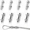 Tunejoy Duplex Clips Serre-Câbles M2 Pince de Câble en Acier Inoxydable 304 pour Fixe 2mm Câble Métalliques Cordes à Linge Voiles de Soleil 8 Pièces