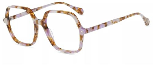 Firmoo Blaulichtfilter Brille Unisex Quadratisch Entspiegelte Computerbrille
