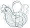 APOLLO THE HOUSEWARES BRAND Chr Basket Hen for Eggs, Multi-Colour, 34x24x30, One Size