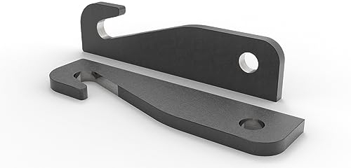 Joma-Tech | 2x Koppelhaken für Weidemann | 40x37x322mm | S355-MC Stahl | 20mm Materialstärke | Adapter für Koppelplatte | Anschweißhaken & Forsthaken | Schnellwechsler Radlader