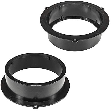 tomzz Audio 2803-018 Lautsprecherringe Adapter Halterungen kompatibel mit Audi A4 A5 A6 Q3 Q5 Q7 Tür hinten 165mm