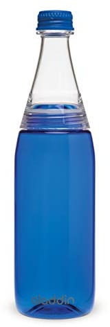 Aladdin Fresco Twist & Go Water Bottle 0.7L Blue – Two-Way Leakproof Lid for Easy Filling and Cleaning - Carbonated Beverage Friendly - BPA-Free - Smooth Drinking Spout - Dishwasher Safe