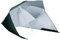 Outsunny Parasol de Plage Parasol abri Solaire Contemporain Protection UPF 50+ Sac Transport fourni Vert foncé