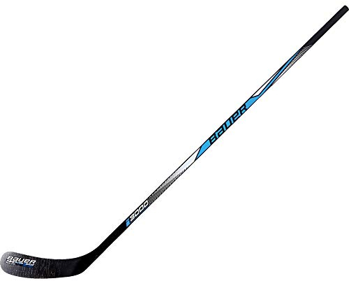 Bauer Unisex – Erwachsene I3000 Hockeyschläger, Schwarz, linke Hand unten normal Rechtshänder
