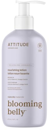 ATTITUDE Blooming Belly – vegane Bodylotion mit Arganextrakten für werdende Mütter (1x473ml)